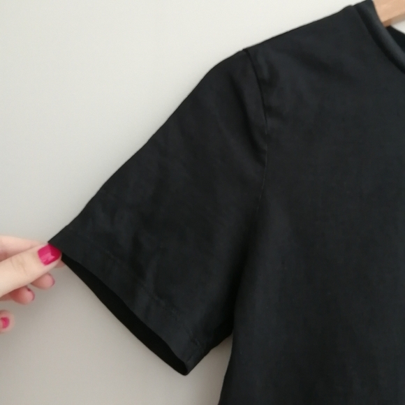 Sandro Henria Embroidered "S" Logo Tee Black T-Shirt Sandro 0 or XS - Picture 10 of 17